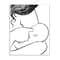 Stupell Industries Mother Nursing Child Portrait Minimal Black White Wall Plaque Art